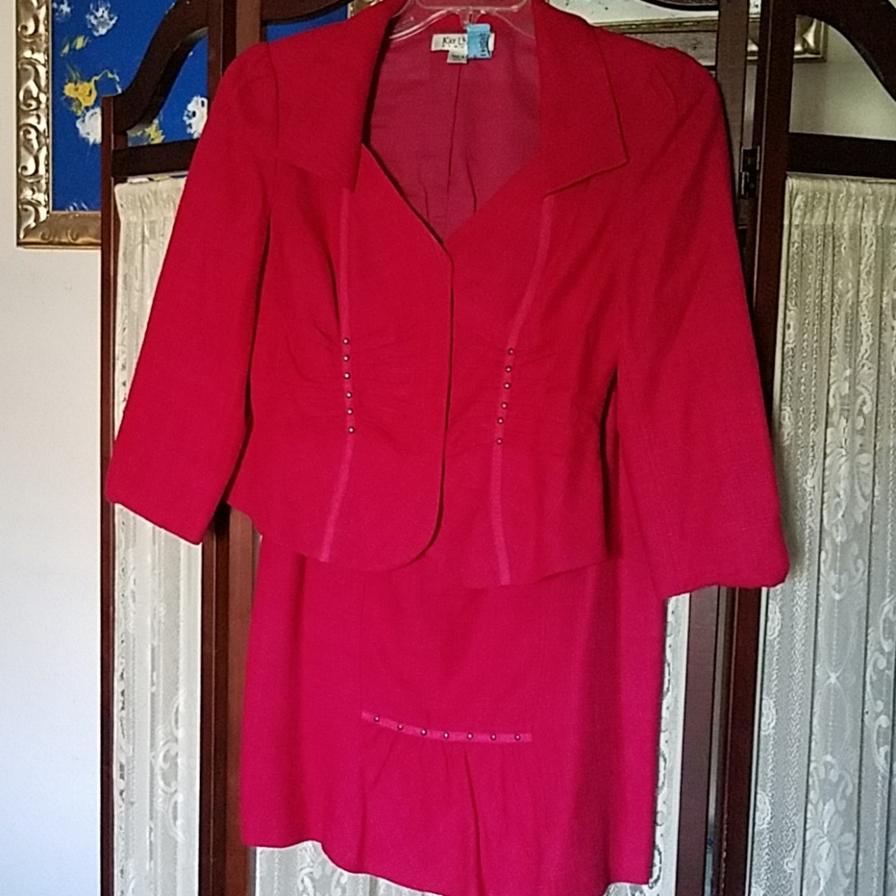 Kay Unger Fushia Skirt Suit